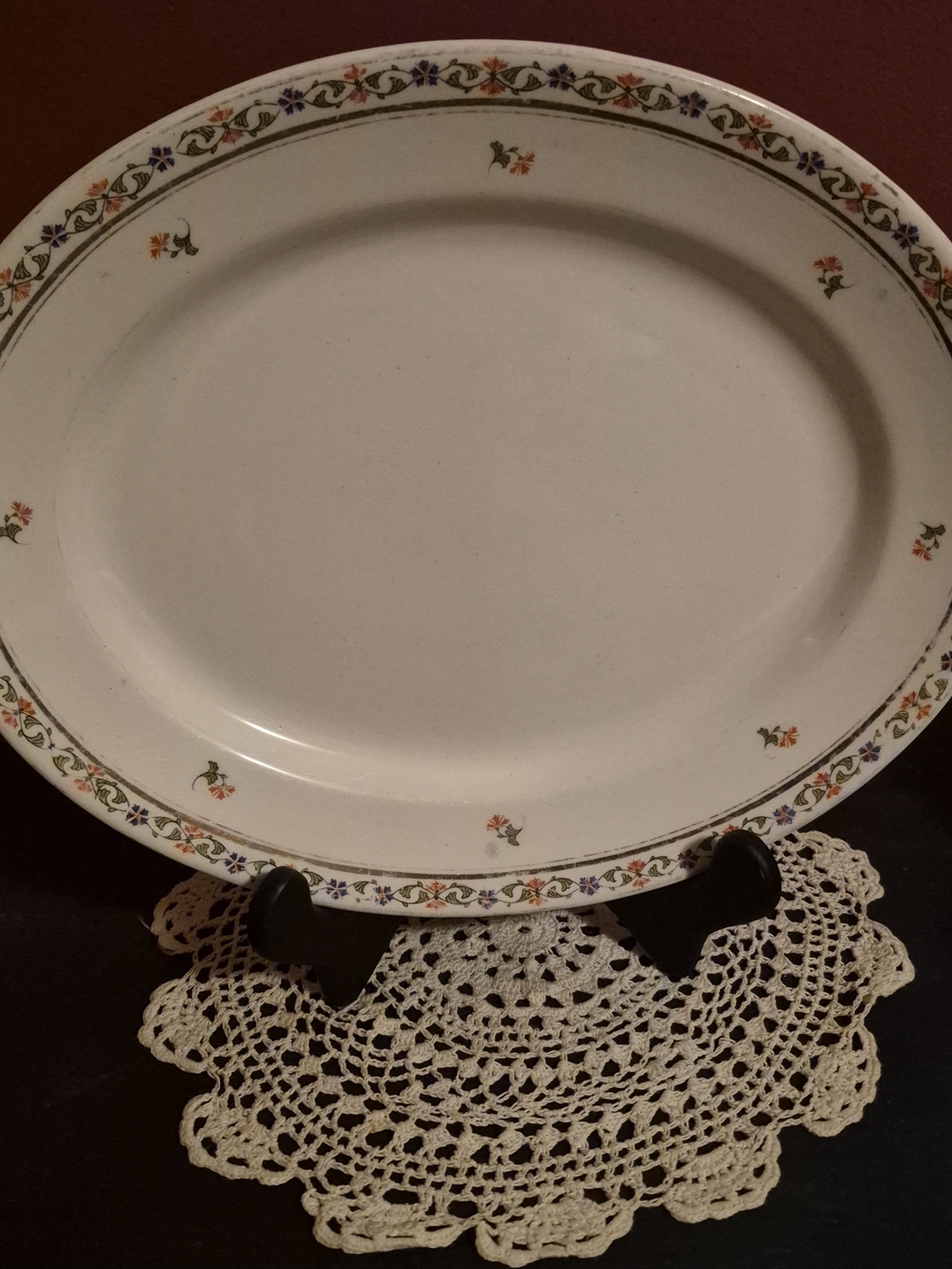 John Maddock & Sons Royal Vitreous Oval Serving Platter